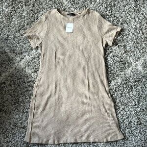 (NWT) Forever 21 | Beige Ribbed Dress
